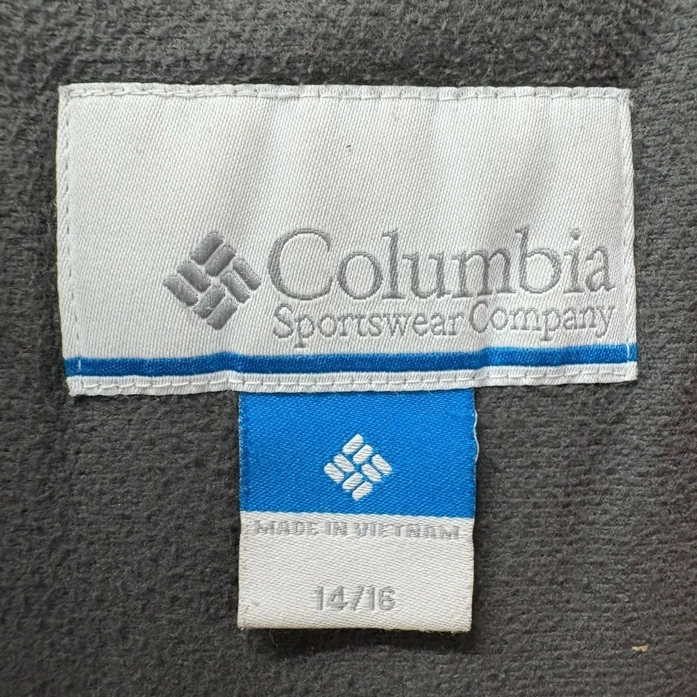 Columbia Kids' Black, Red, and Gray Puffer Jacket